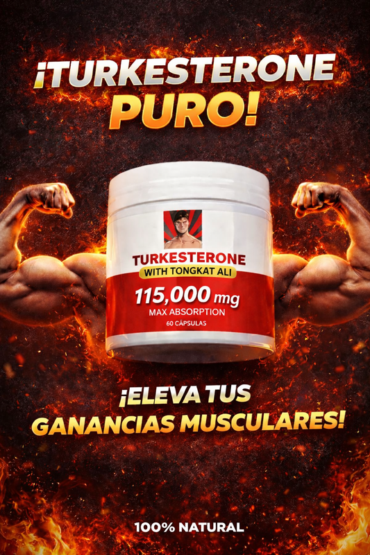 TURKESTERONE - Aumenta tu testosterona, energía y fuerza naturalmente
