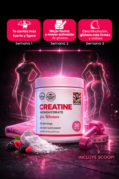 Creatina para Mujeres – Fuerza, Tonificación y Recuperación